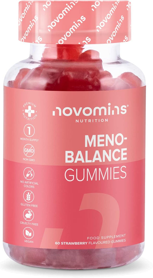 Alleviate Menopause Symptoms with Meno-Balance Gummies - Natural Plant Phytoestrogens, High Strength Supplements, Vegan & Gluten-Free - Get Relief from Perimenopause & Post-Menopause - Shop Now!